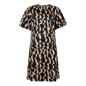 Sunday Kjole - SORT/BRUN