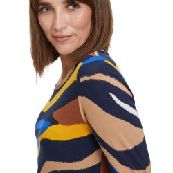 Betty Barclay - T-shirt, NAVY/GUL