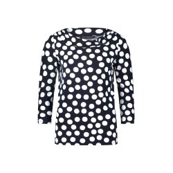 Betty Barclay - Bluse, NAVY M PRIKKER