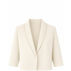 Produktbillede af den korte 2-Biz habitjakke i en flot sand-nuance