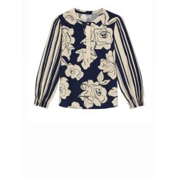 Produktbillede af 2-Biz Mava bluse i bl� farve med smock elastik