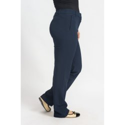 Sidebillede af 2-Biz Olja bukser med regular pasform i navy