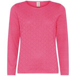 Skovhuus - Strikbluse, PEONY PINK