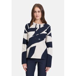 Betty Barclay - Strikbluse, BEIGE OG SORT