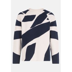 Betty Barclay - Strikbluse, BEIGE OG SORT