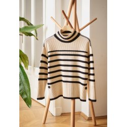 Betty Barclay - Striktrje, SORT STRIBET