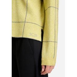 Strikbluse i lysegr�n fra Betty Barclay detaljer p� �rme