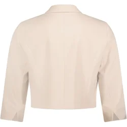 Kort jakke set bagfra i beige