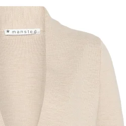 Mansted -Strik cardigan, SAND