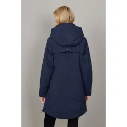 Medina-jakken fra Junge set bagfra, viser htte, buet kant og diskret refleksdetalje