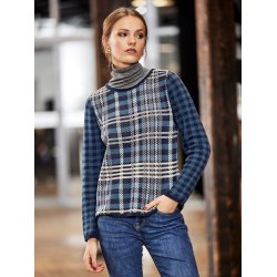 Skovhuus - Strikbluse, NAVY