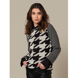 Skovhuus - Jumper med hanefjedsmnster 