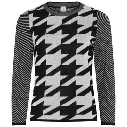 Skovhuus - Jumper med hanefjedsmnster 