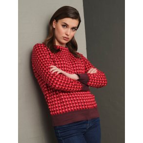 Skovhuus - Strikbluse, BORDEUX 