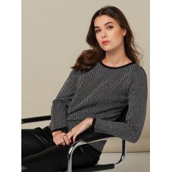 Skovhuus - Elegant strikbluse med glimmereffekter  Perfekt til voksne og modne kvinder