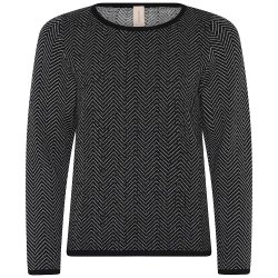 Skovhuus - Elegant strikbluse med glimmereffekter  Perfekt til voksne og modne kvinder