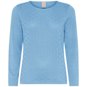 Skovhuus - Strikbluse, LYSEBL