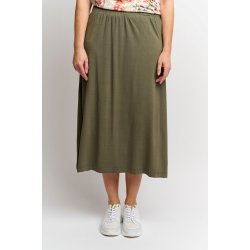 Signature - Nederdel i jersey, DUSTY OLIVE