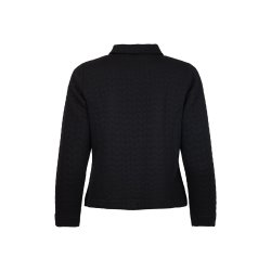 Detalje af slvknapper og krave p Sunday indejakke til kvinder