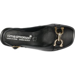 Tim og Simonsen - Florence slingback sko, SORT