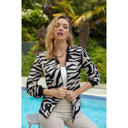 Tia - Jakke m. tigerstrib