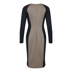 Tia - Kjole, SORT OG BRUN