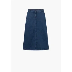Produktbillede af m�rkebl� LAURIE nederdel i denim