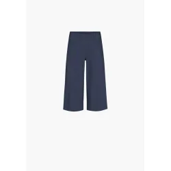 Navy bl� LAURIE Donna Capri 3/4 bukser med brede ben vist forfra