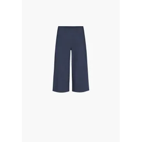 Navy bl� LAURIE Donna Capri 3/4 bukser med brede ben vist forfra