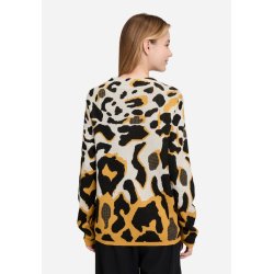 Bagfra kig af Betty Barclay strikken, der viser den lige og behagelige facon.