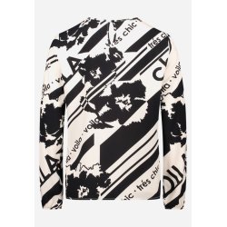 Bagside af m�nstret bluse fra Betty Barclay i moderne grafisk design