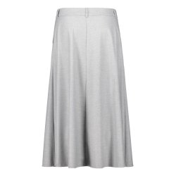 Bagsiden af den lysegr� Betty Barclay nederdel med fast linning.