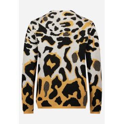 Bagsiden af den m�nstrede strikbluse fra Betty Barclay.