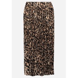 Produktbillede af lang nederdel med leopardprint, elastik i taljen