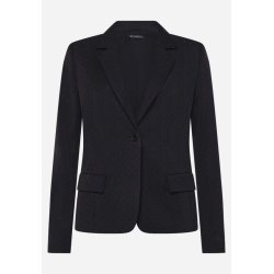 Produktfoto af sort blazer fra Betty Barclay med sm� sorte sten, klaplommer og knaplukning